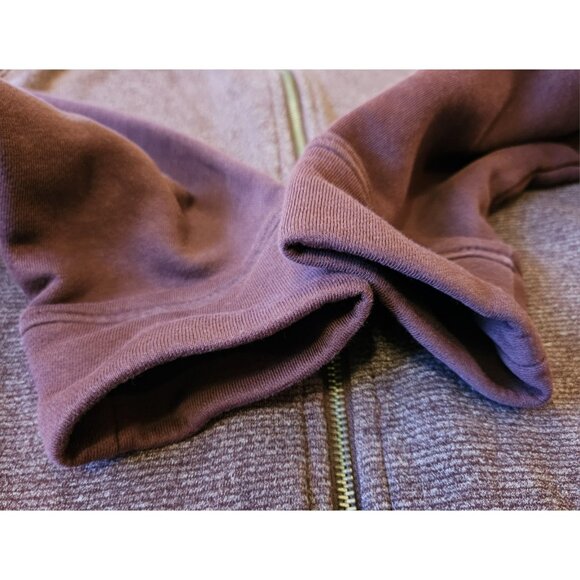 Calvin Klein Jacket Mens Medium Burgundy Red Zip Knit Casual Lightweight Classic - Picture 3 of 10